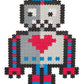 Schmidt Spiele Puzzle - Jixels Roboter, 700 Teile, 2 Motive mit Designvorlage