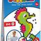 Schmidt Spiele Puzzle - Jixels Seepferdchen, 350 Teile, 1 Motiv mit Designvorlage