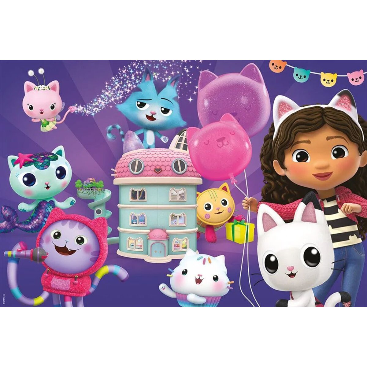 Schmidt Spiele Kinderpuzzle - Gabby's Dollhouse: Geburtstagsfeier im Puppenhaus, 60 Teile