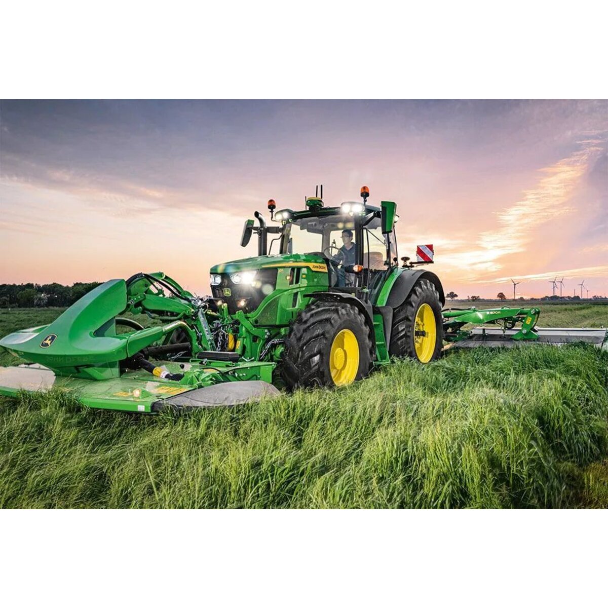 Schmidt Spiele Kinderpuzzle - John Deere: Traktor 6R 185, 60 Teile