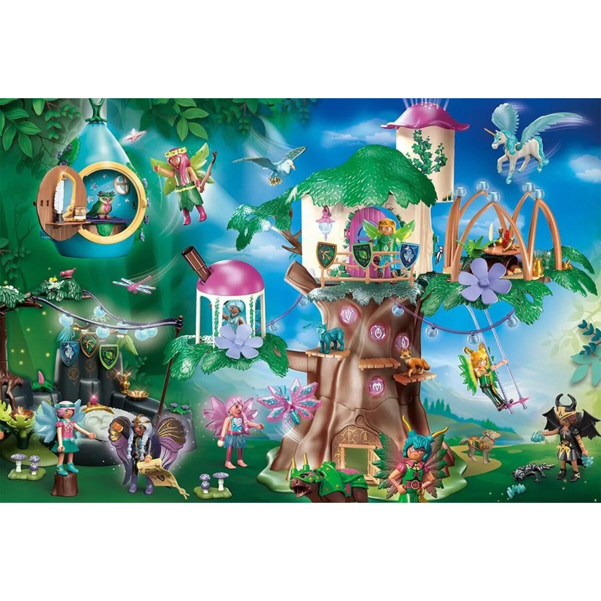 Schmidt Spiele Kinderpuzzle - Playmobil®: Ayuma - Der magische Feenwald, 100 Teile