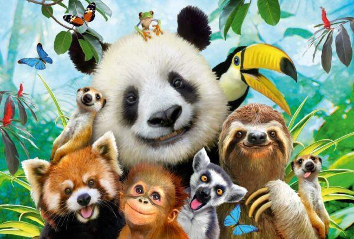 Schmidt Spiele KinderPuzzle - Einfach tierisch!, 200 Teile