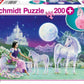 Schmidt Spiele KinderPuzzle - Einhorn, mit Add-on Puschel-Anhänger, 200 Teile