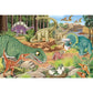 Schmidt Spiele Kinderpuzzle Spaß mit Dinosauriern, 3x 24 Teile