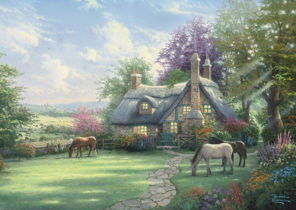 Schmidt Spiele Puzzle - Thomas Kinkade: A Perfect Summer Day, 500 Teile