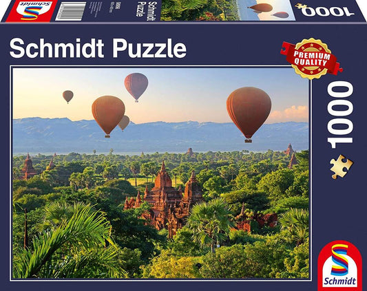 Schmidt Spiele Puzzle - Heißluftballons, Mandalay, Myanmar, 1.000 Teile