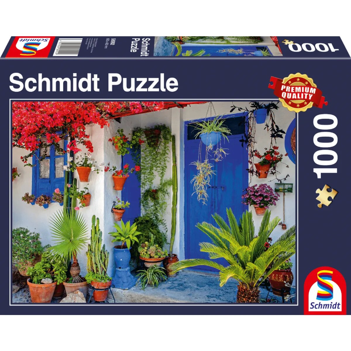 Schmidt Spiele Puzzle - Mediterrane Haustür, 1000 Teile