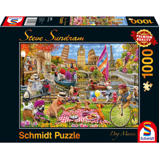 Schmidt Spiele Puzzle - Hundewahnsinn, 1000 Teile