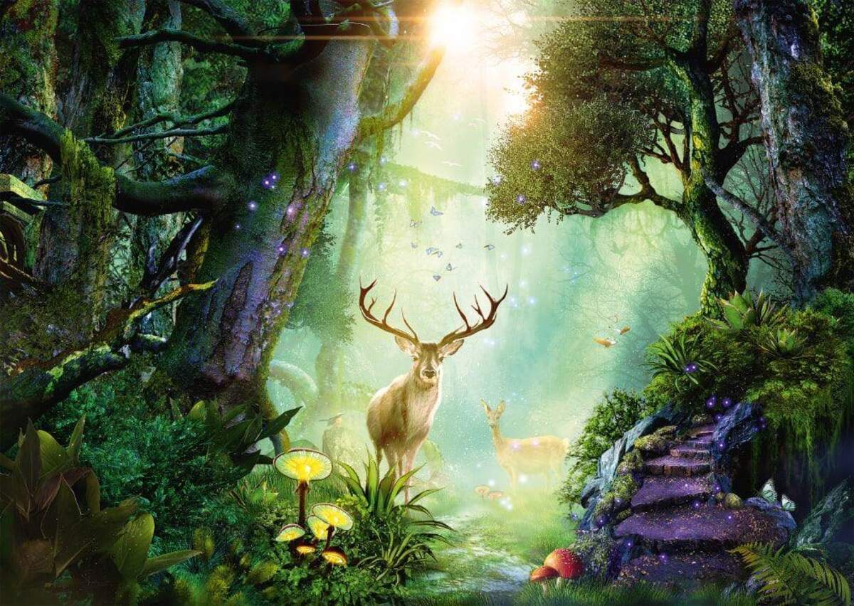 Schmidt Spiele Puzzle - Rehe im Wald, 1000 Teile