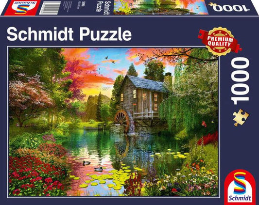 Schmidt Spiele Puzzle - Die Wassermühle, 1000 Teile