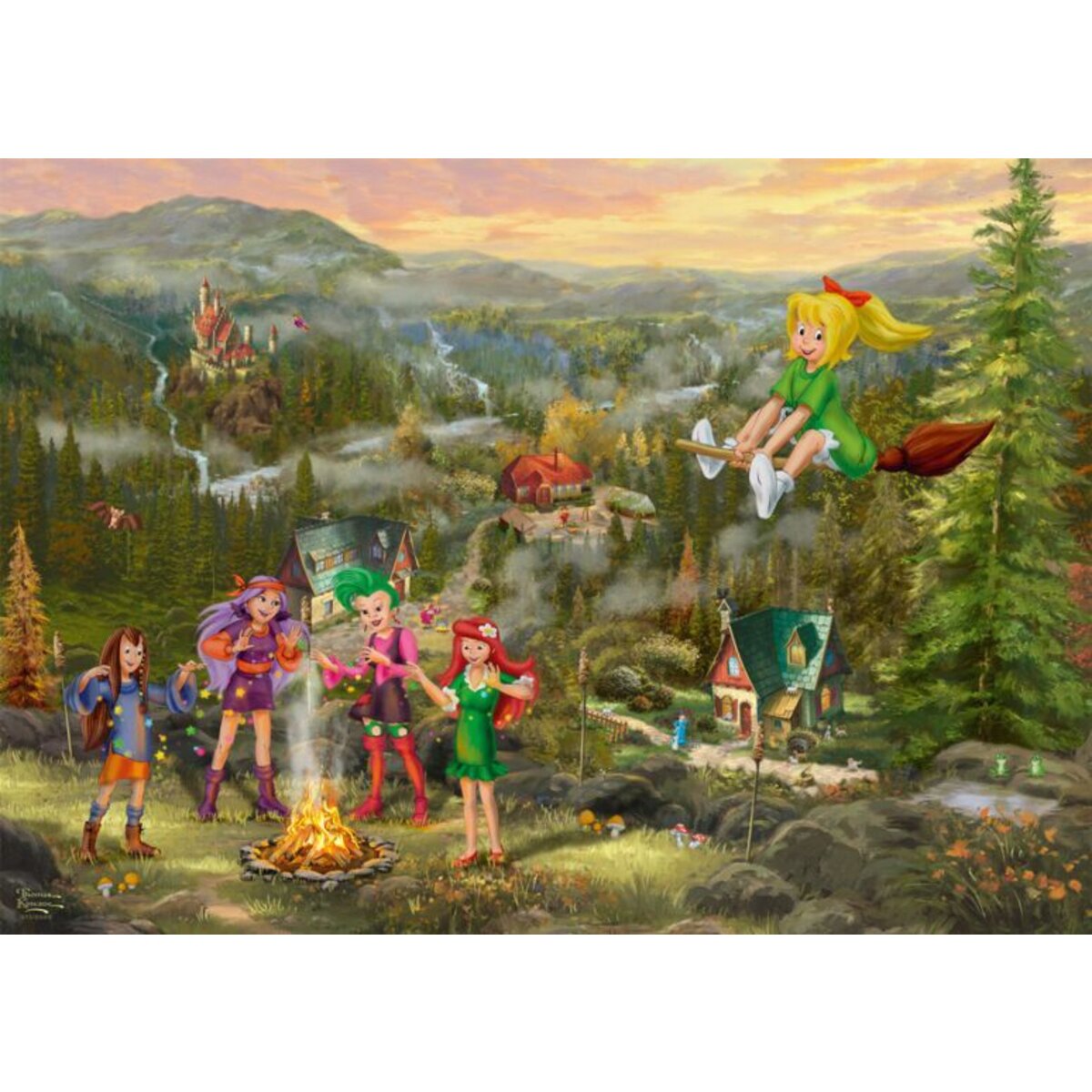 Schmidt Spiele Puzzle - Bibi Blocksberg, Junghexentreffen, 1000 Teile