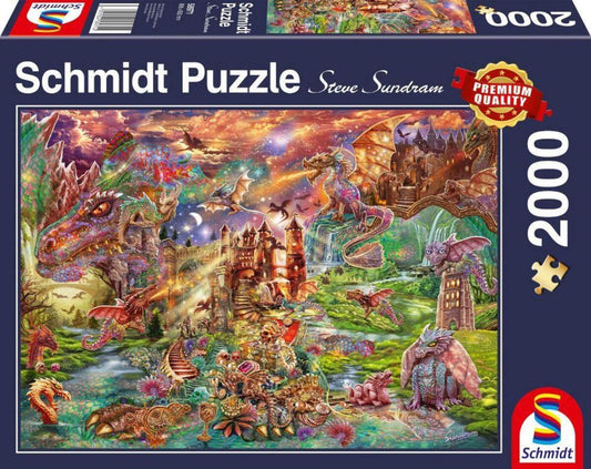 Schmidt Spiele Puzzle - Der Schatz der Drachen 2000 Teile