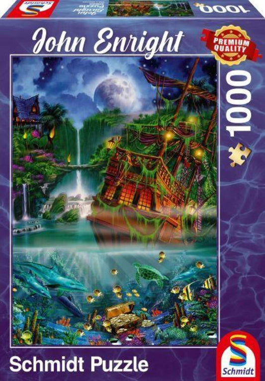 Schmidt Spiele Puzzle - John Enright Versunkener Schatz, 1.000 Teile