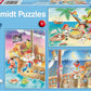 Schmidt Spiele KinderPuzzle - Piratenbande, 3 x 48 Teile
