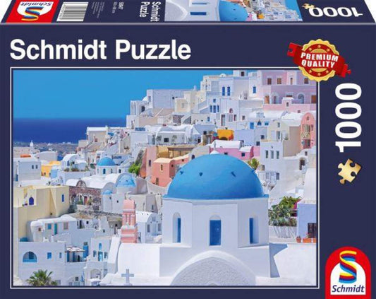 Schmidt Spiele Puzzle - Santorini, Kykladische Inseln, 1000 Teile