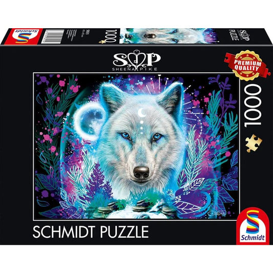 Schmidt Spiele Puzzle Sheena Pike: Neon Arktis-Wolf, 1.000 Teile