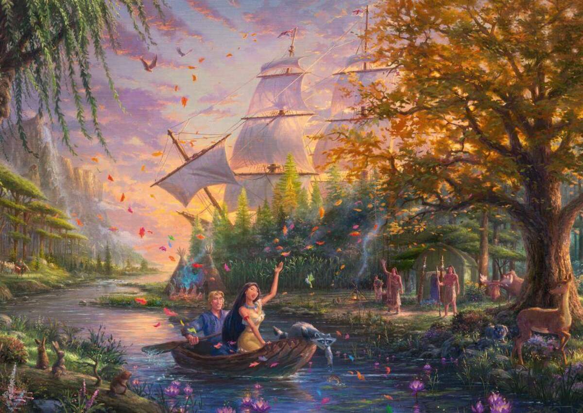 Schmidt Spiele Puzzle - Thomas Kinkade Disney Pocahontas, 1000 Teile