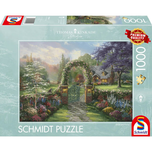 Schmidt Spiele Puzzle - Thomas Kinkade Studios: Hummingbird Cottage, 1000 Teile