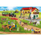 Schmidt Spiele KinderPuzzle - Schleich® Farm World, Bauernhof und Hofladen, 100 Teile, + 1 Original Figur
