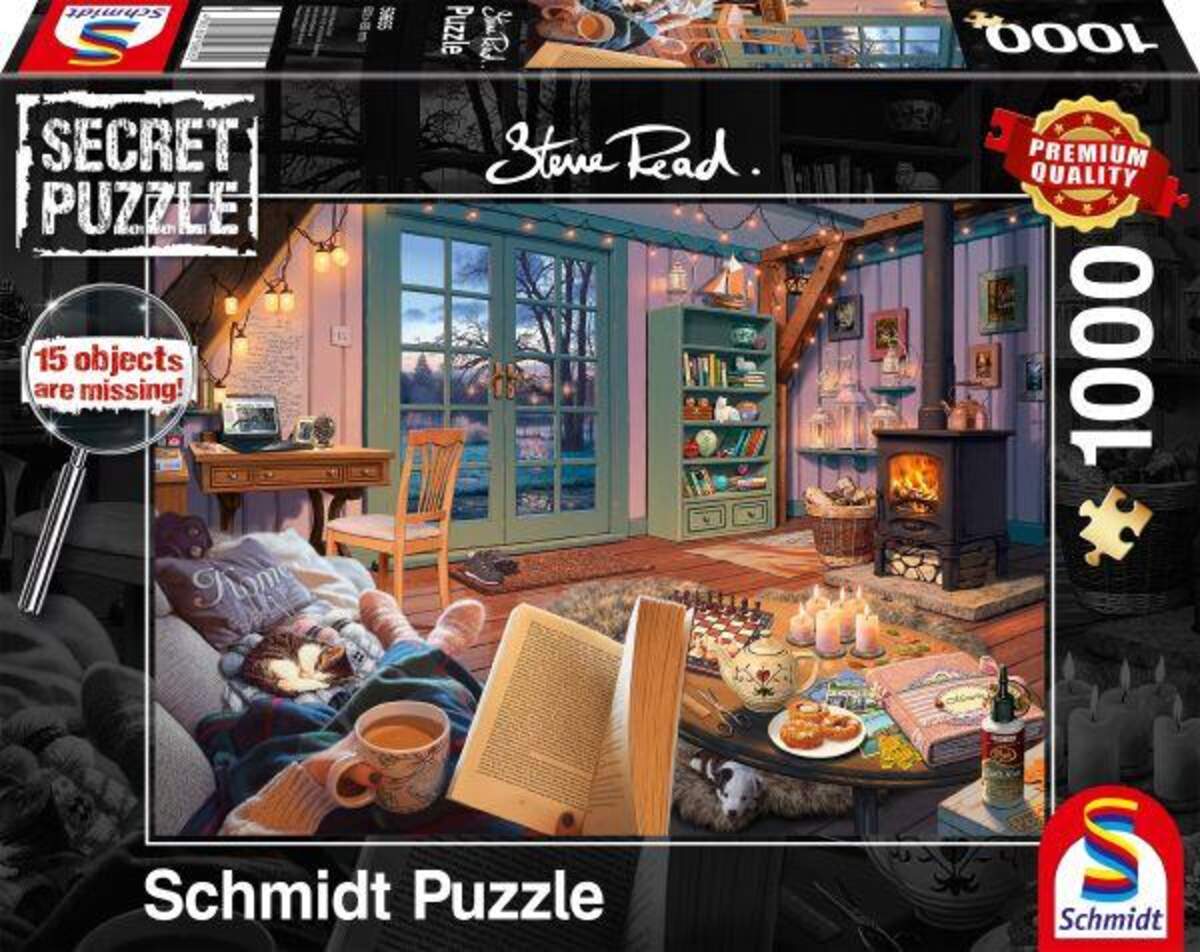 Schmidt Spiele Puzzle - Secret Puzzle Steve Read: Im Ferienhaus, 1000 Teile