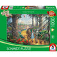 Schmidt Spiele Thomas Kinkade: Der Zauberer von Oz, Warner Bros. - Follow the Yellow Brick Road, 1.000 Teile