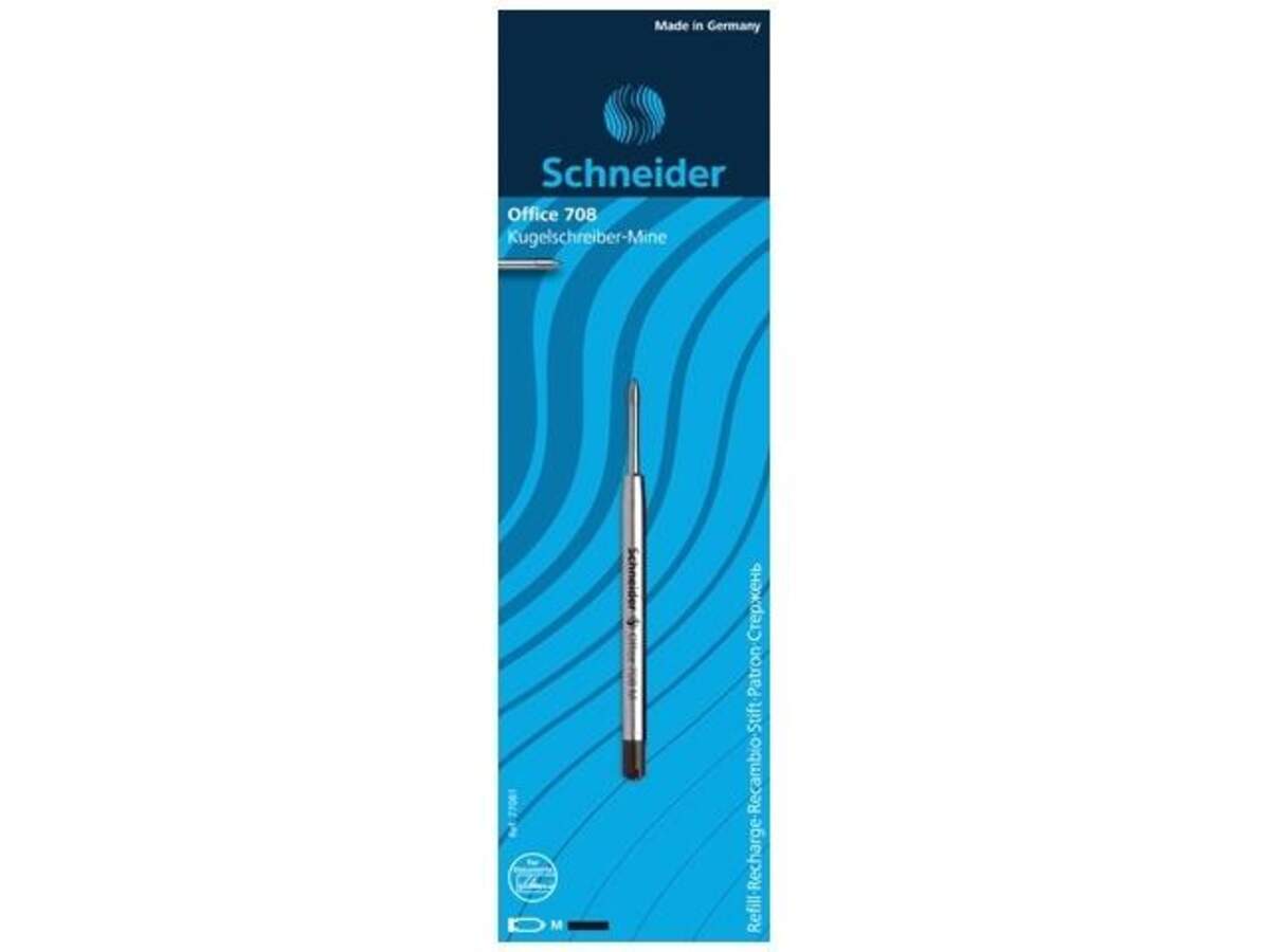 Schneider Kugelschreibermine Office 708, dokumentenecht, M, schwarz