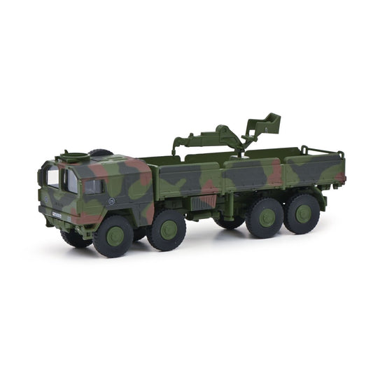 Schuco 452658500 - MAN 10t GL flecktarn mit Kran 1:87