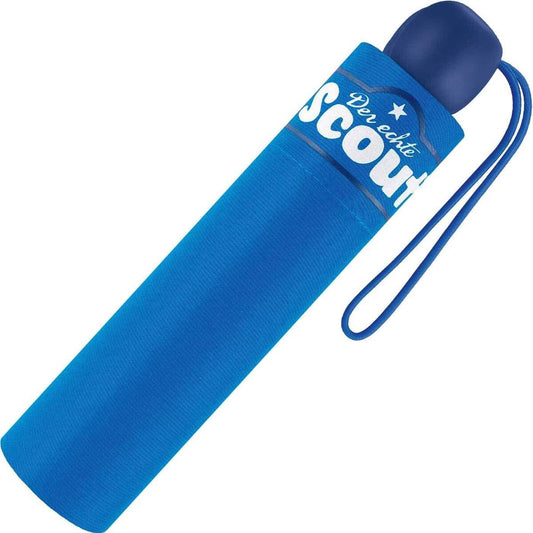 Scout Kinder Regenschirm mit Reflektorstreifen, extra leicht, royal Blue
