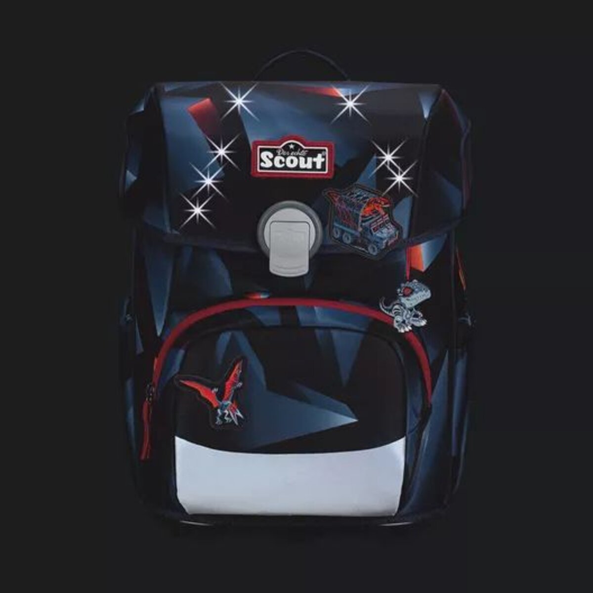 Scout Neo Exklusiv Schulranzen-Set LED Gravity, 4-teilig