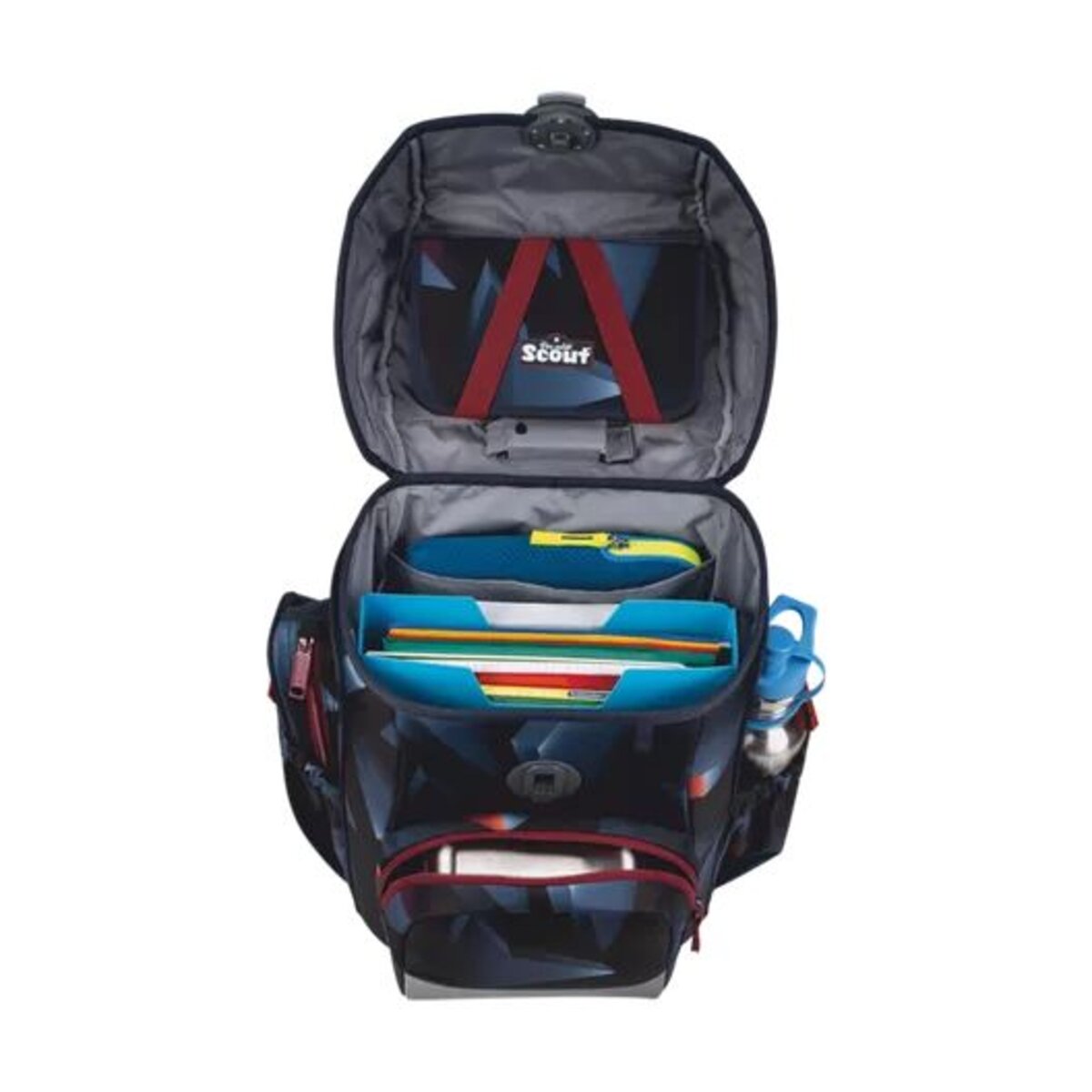 Scout Neo Exklusiv Schulranzen-Set LED Gravity, 4-teilig