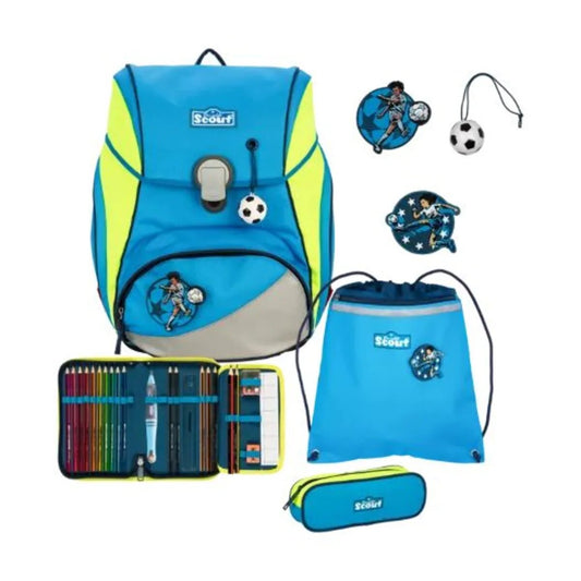 Scout Schulranzen-Set Alpha DIN Super Champion, 4-teilig