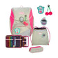 Scout Schulranzen-Set Alpha DIN Pink Cherry, 4-teilig