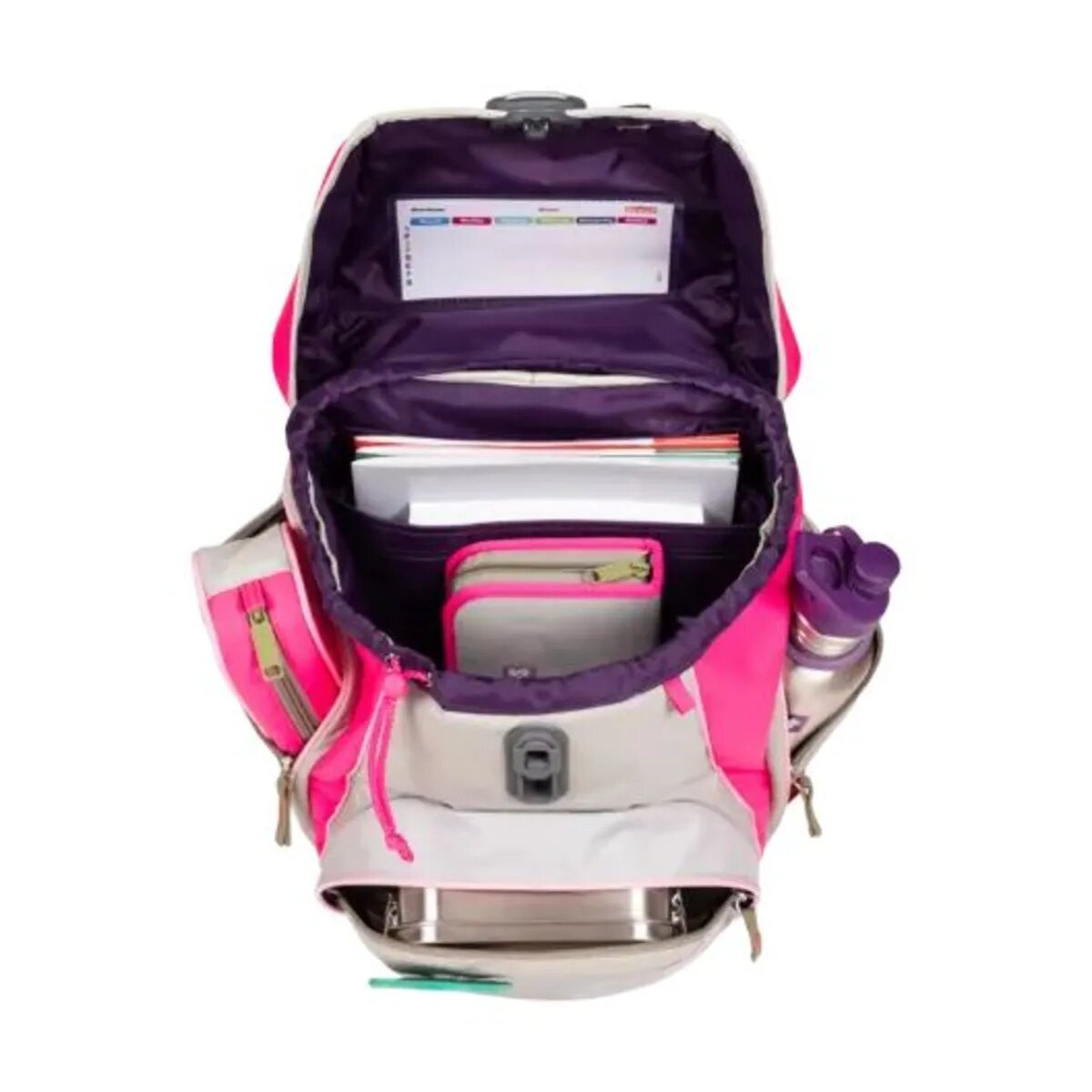 Scout Schulranzen-Set Alpha DIN Pink Cherry, 4-teilig