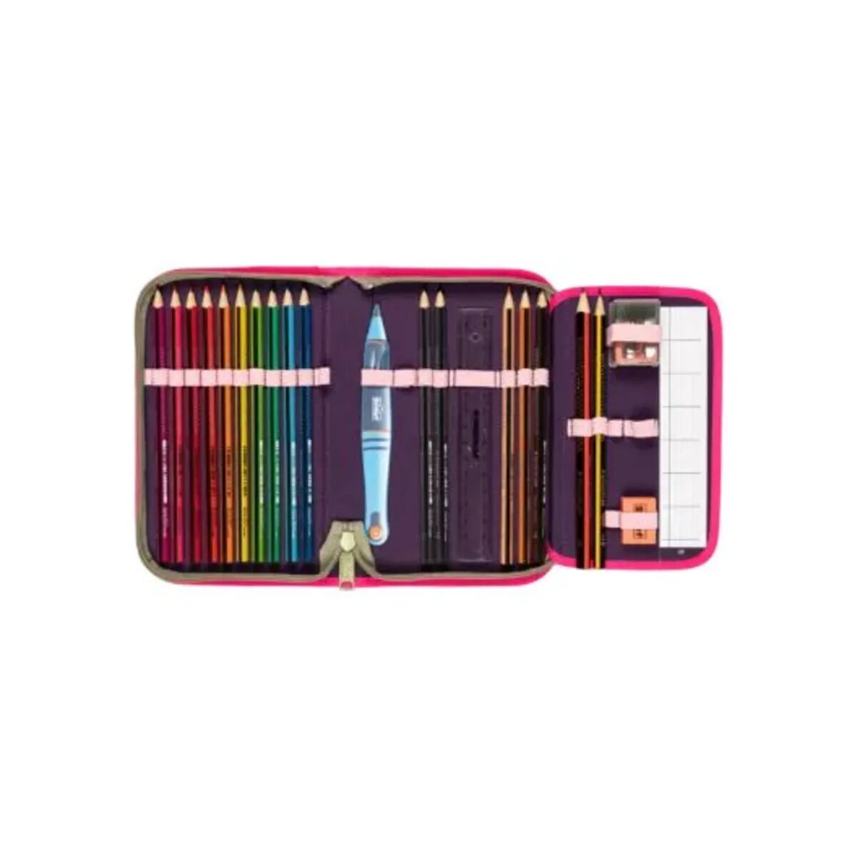 Scout Schulranzen-Set Alpha DIN Pink Cherry, 4-teilig