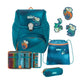 Scout Schulranzen-Set Alpha Exklusiv Superflash Seadragon, 4-teilig