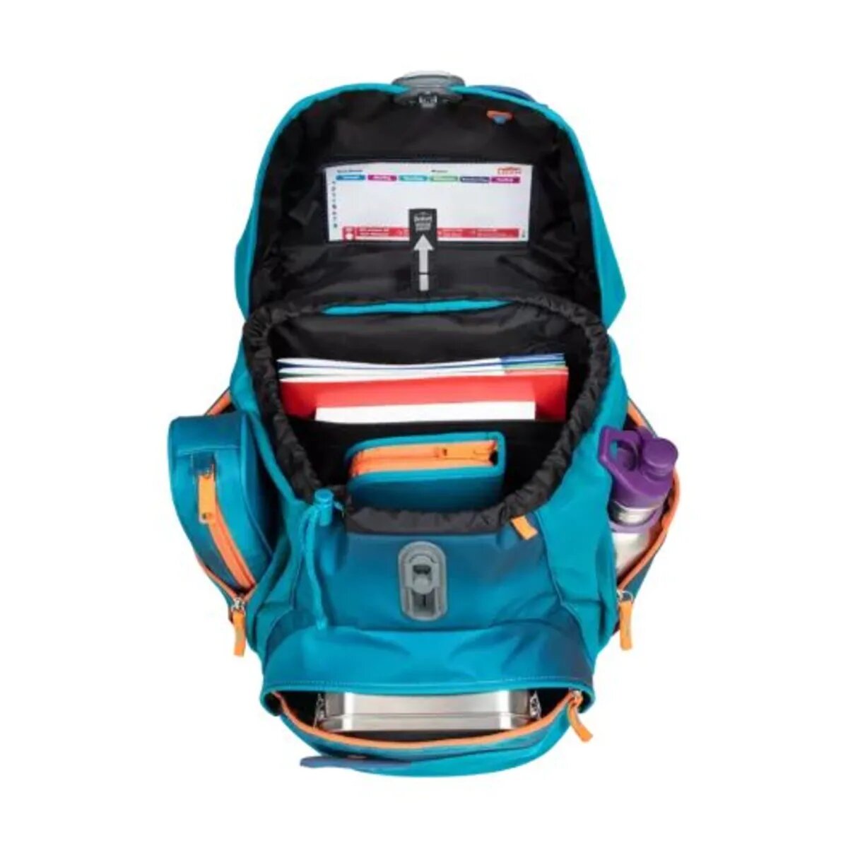 Scout Schulranzen-Set Alpha Exklusiv Superflash Seadragon, 4-teilig