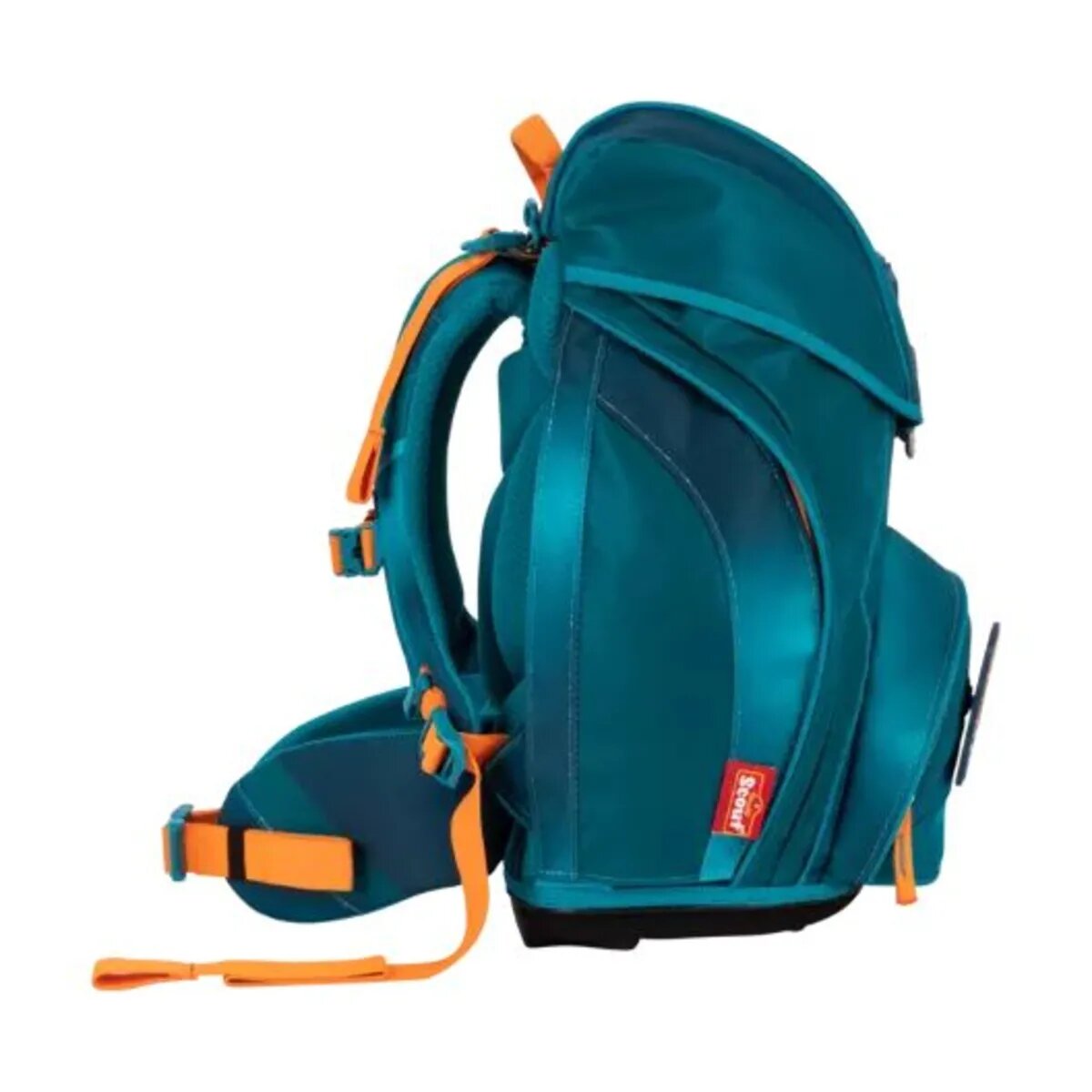 Scout Schulranzen-Set Alpha Exklusiv Superflash Seadragon, 4-teilig