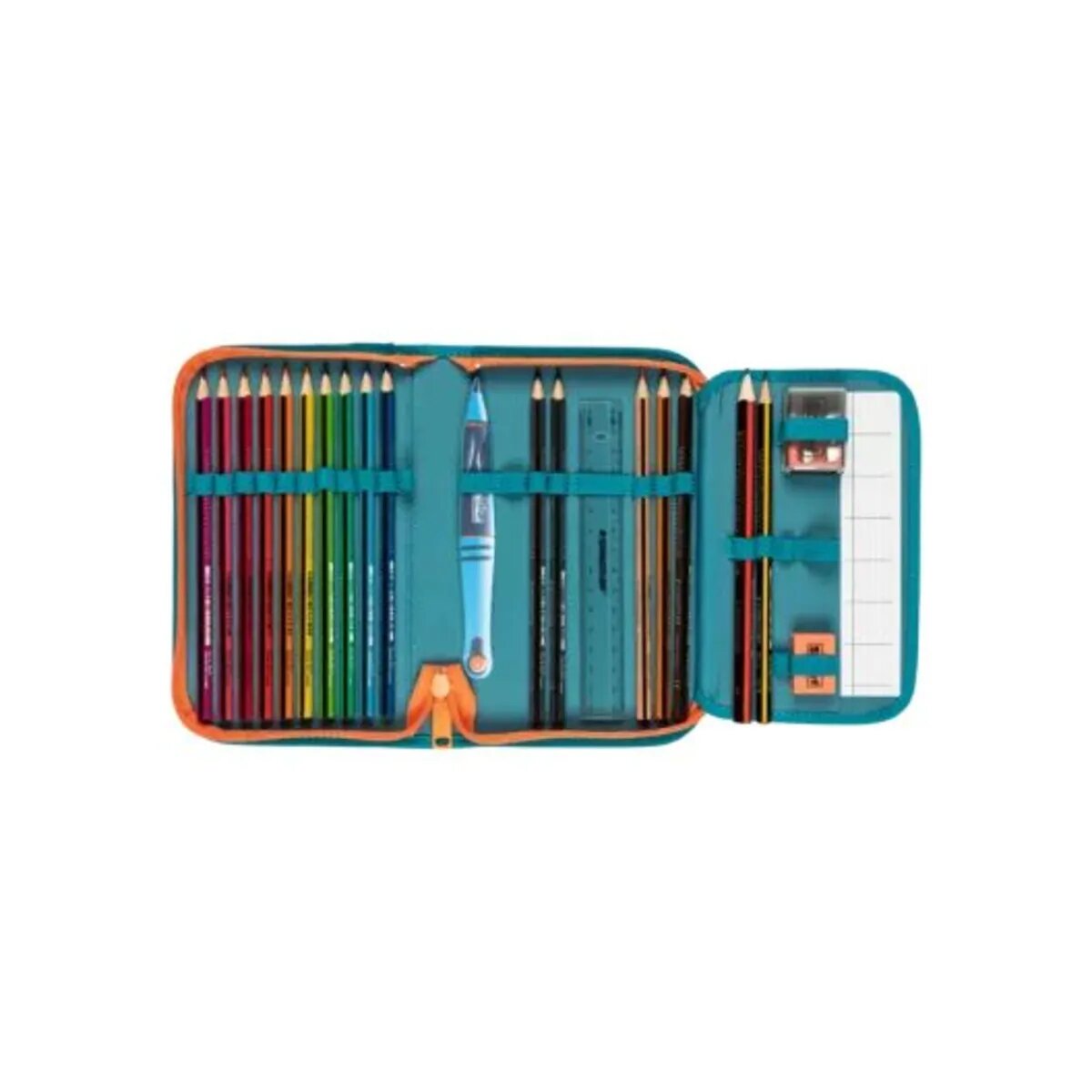 Scout Schulranzen-Set Alpha Exklusiv Superflash Seadragon, 4-teilig