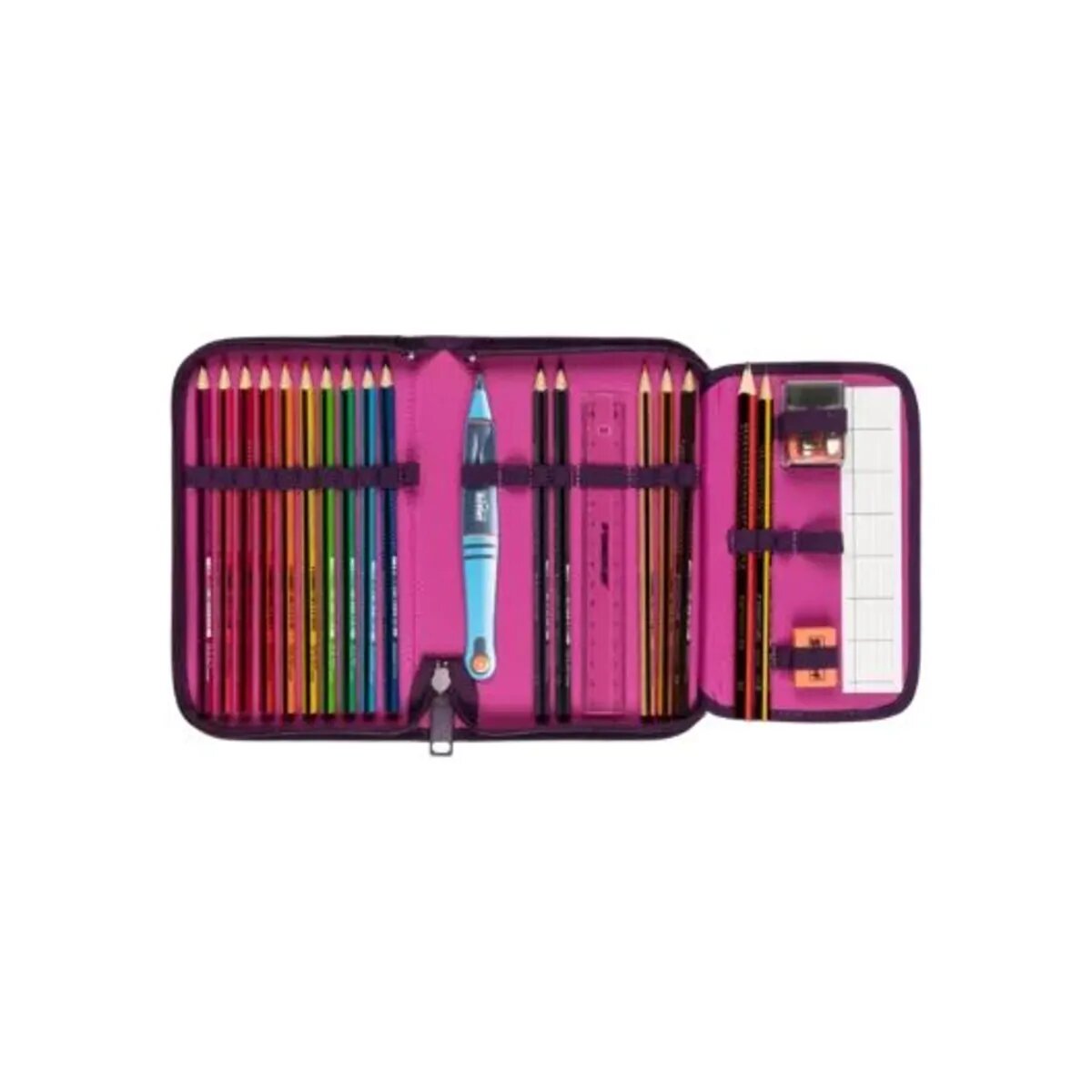 Scout Schulranzen-Set Alpha Exklusiv Safety Light Diamond Princess, 5-teilig