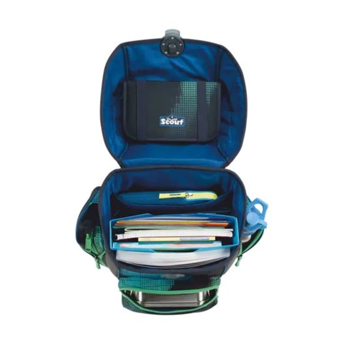 Scout Schulranzen-Set Genius Set Movie Star Blue Pixel