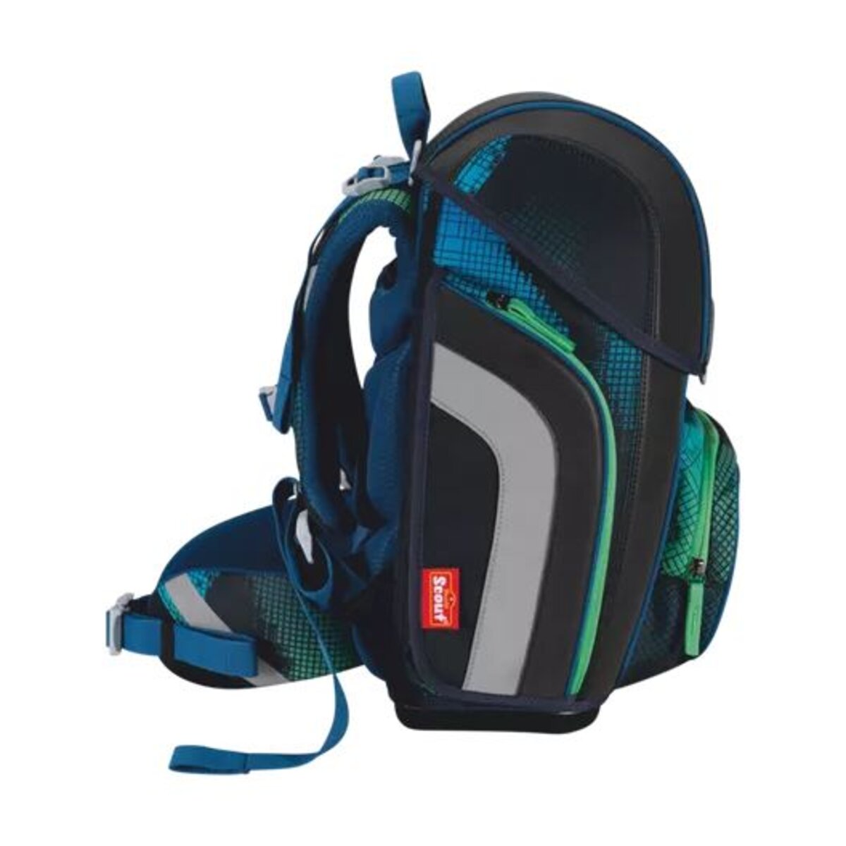 Scout Schulranzen-Set Genius Set Movie Star Blue Pixel