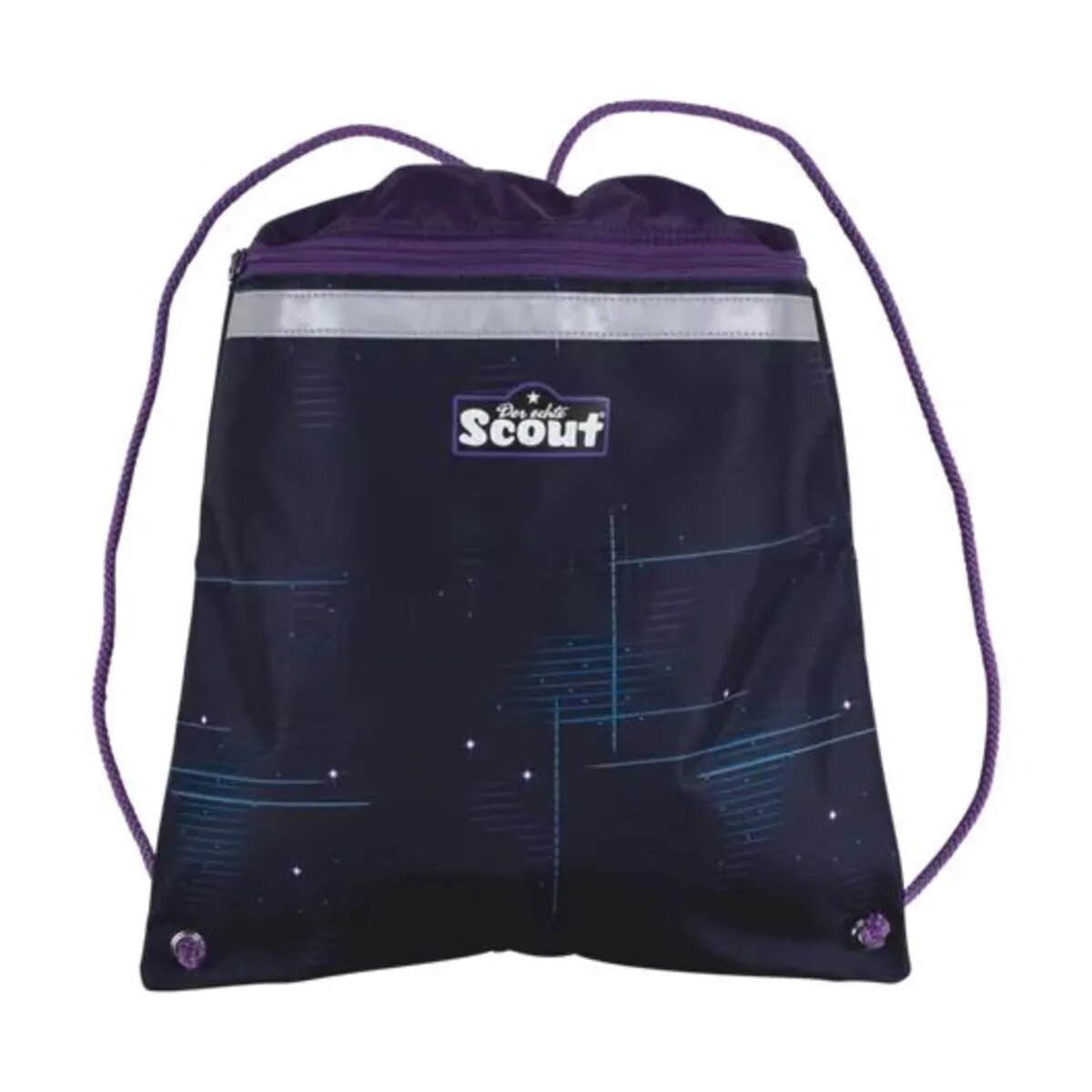 Scout Schulranzen-Set Neo Exklusiv Safety Light Spooky Starlight