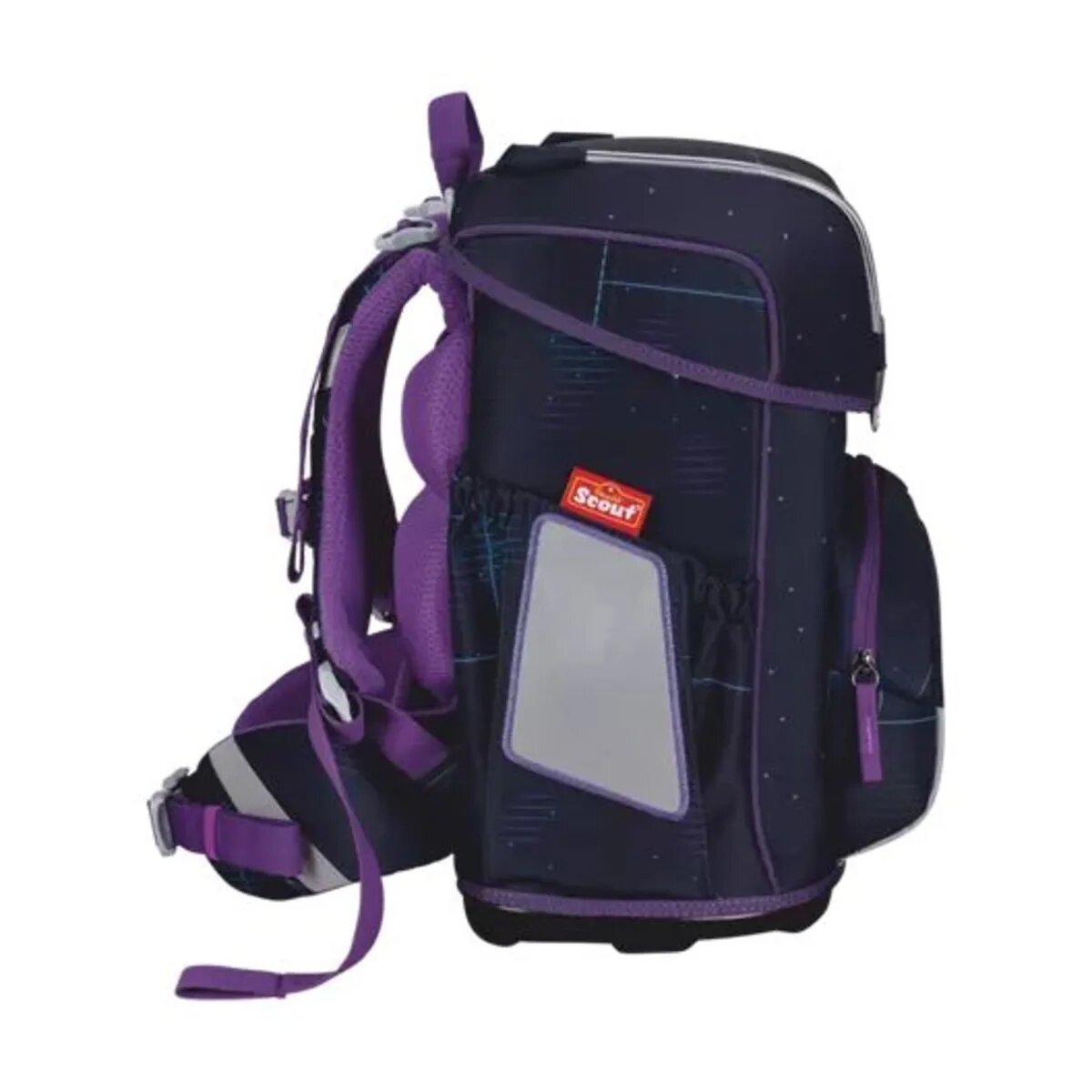 Scout Schulranzen-Set Neo Exklusiv Safety Light Spooky Starlight