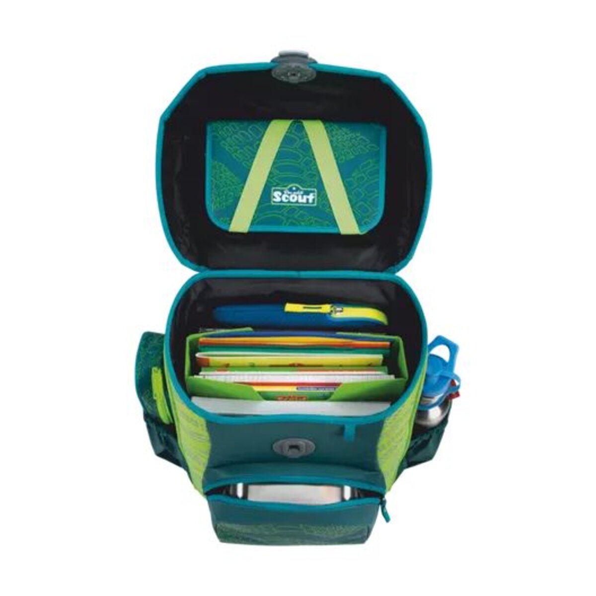 Scout Schulranzen-Set Neo Exklusiv Superflash Extreme Lizard