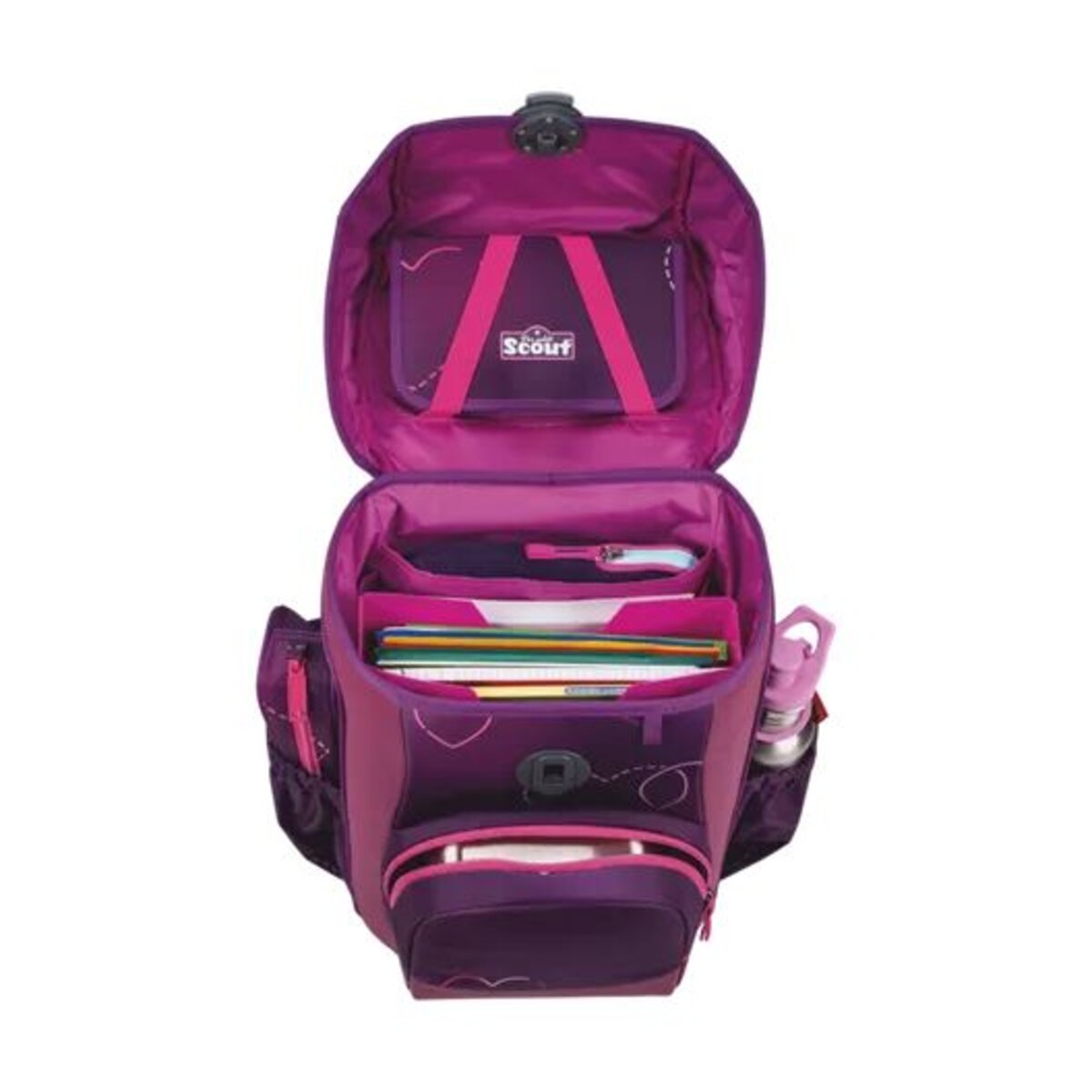 Scout Schulranzen-Set Neo Exklusiv Superflash Lovely