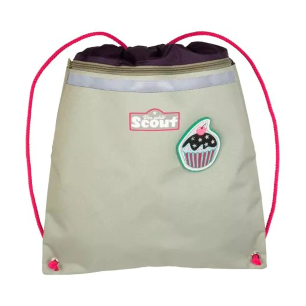 Scout Schulranzen-Set Sunny II DIN Pink Cherry, 4-teilig