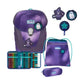 Scout Schulranzen-Set Sunny II Exklusiv Superflash Purple Magic, 4-teilig