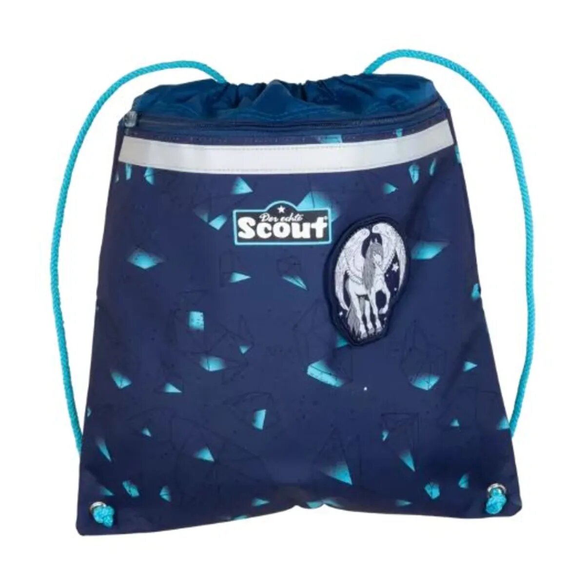 Scout Schulranzen-Set Sunny II Exklusiv LED Pegasus, 4-teilig