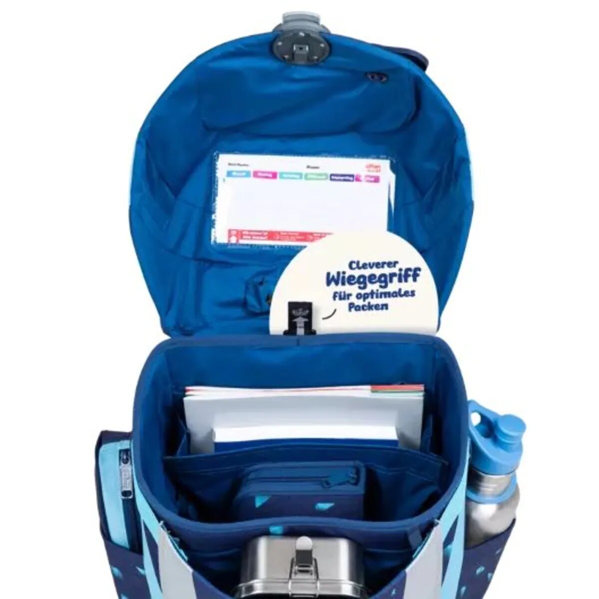 Scout Schulranzen-Set Sunny II Exklusiv LED Pegasus, 4-teilig