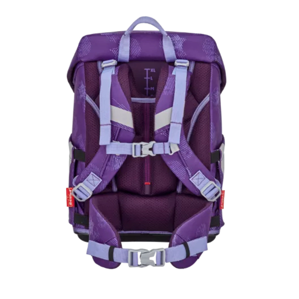 Scout Schulranzen-Set Sunny II, Safety Light - Lila Luna, 5-teilig